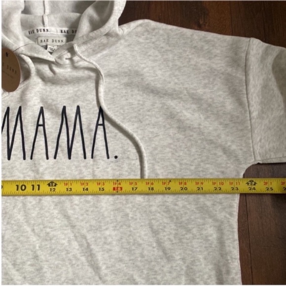 Rae Dunn Women’s “Mama” Top Hoodie Sweatshirt Gray New with tags size Large - Picture 6 of 7
